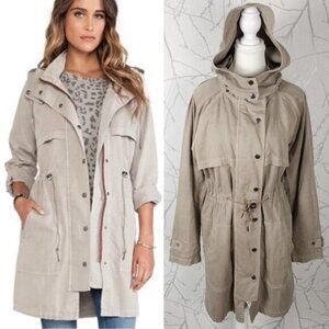 Current Elliott Beige Cotton The Bridgeport Parka Trench Coat